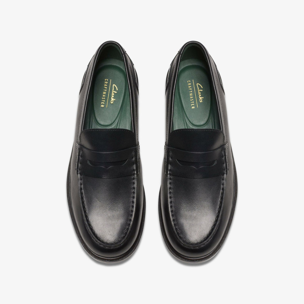 Craft James Lo Loafer Black Leather - Clarks Men