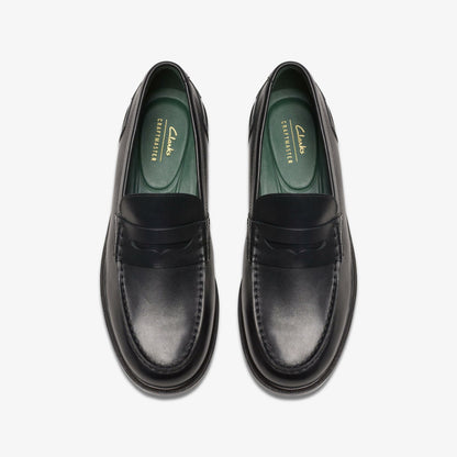 Craft James Lo Loafer Black Leather - Clarks Men