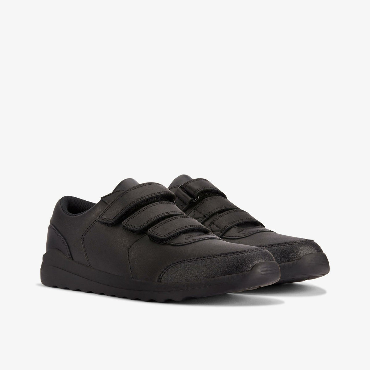 Daze Step 2 Youth Black Leather - Clarks Kids