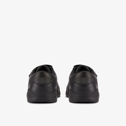 Daze Step 2 Youth Black Leather - Clarks Kids