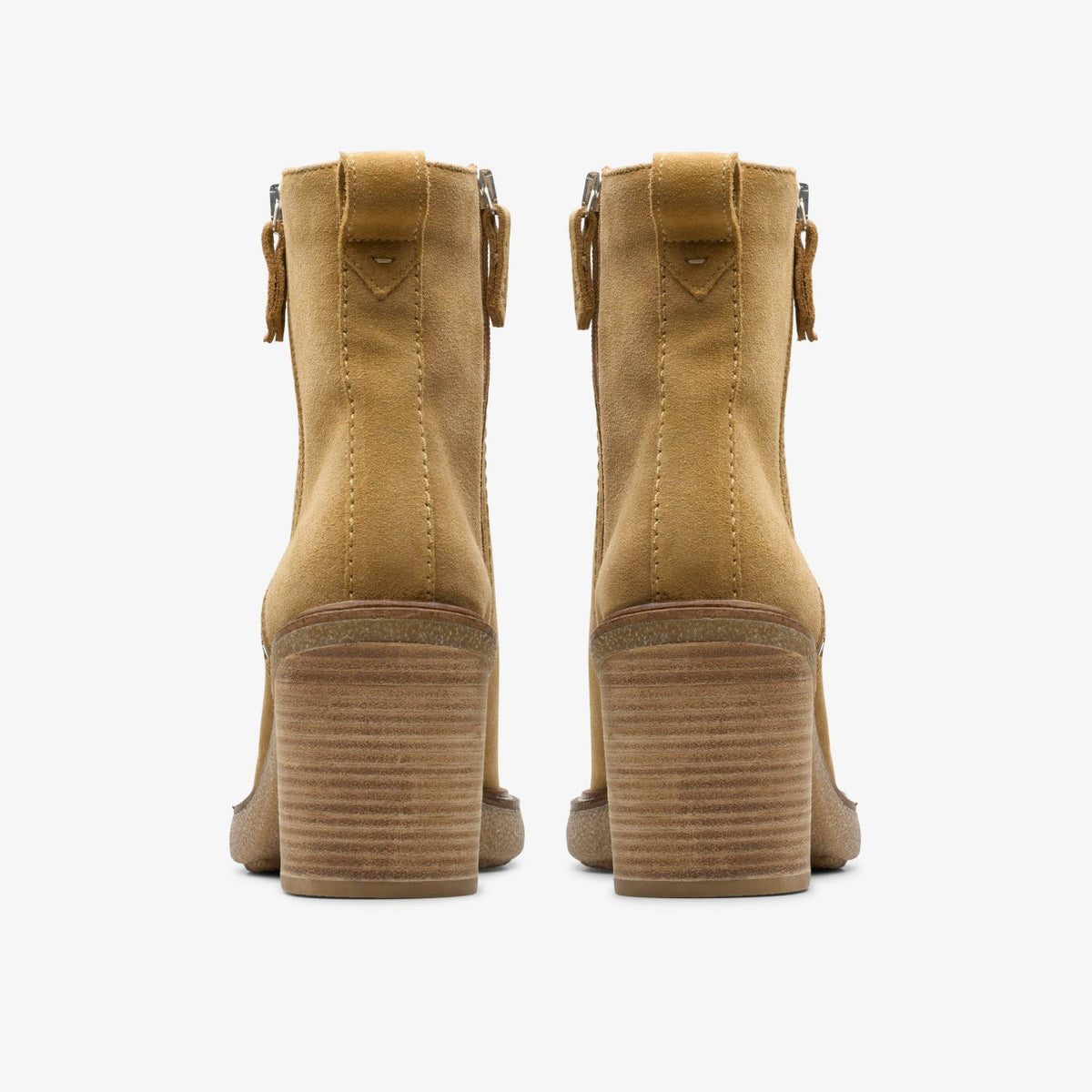 Cassiano Zip Ankle Boot Light Tan Suede - Clarks Women