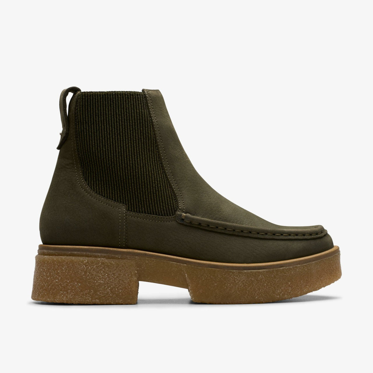 Linoso Top Ankle Boot Dark Green Nubuck - Clarks Women