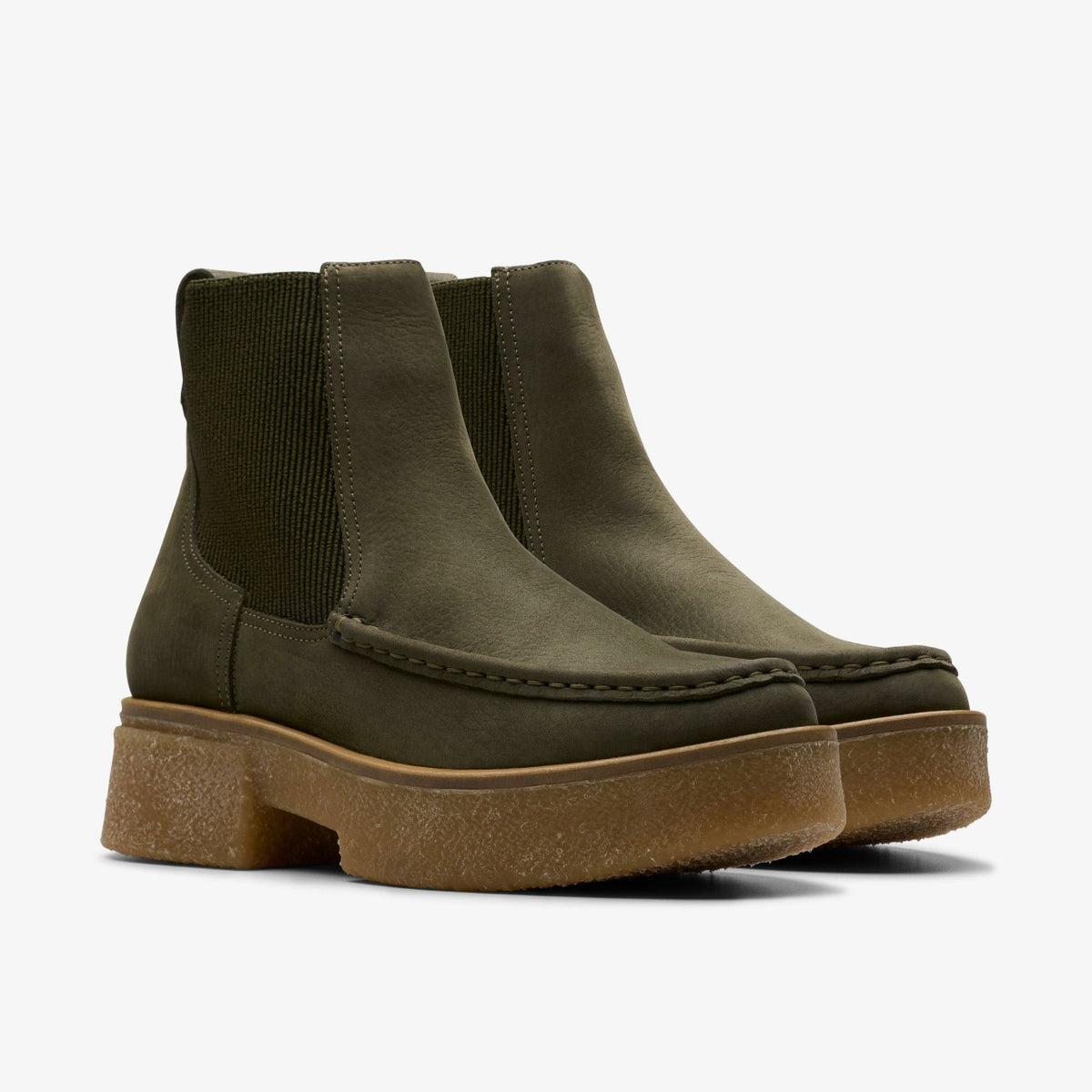 Linoso Top Ankle Boot Dark Green Nubuck - Clarks Women