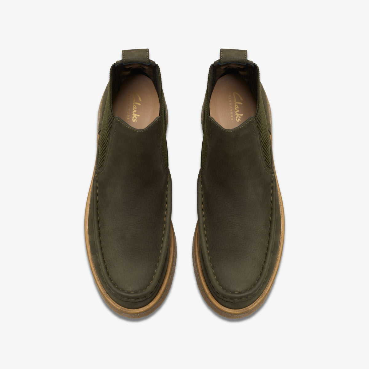 Linoso Top Ankle Boot Dark Green Nubuck - Clarks Women