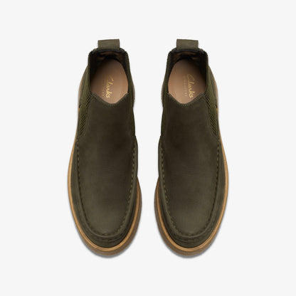 Linoso Top Ankle Boot Dark Green Nubuck - Clarks Women