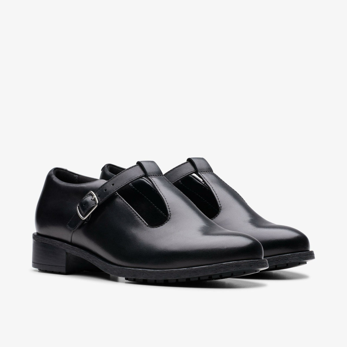 Havisham Bar Black Leather - Clarks Women