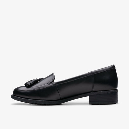 Havisham Edge Loafer Black Leather - Clarks Women