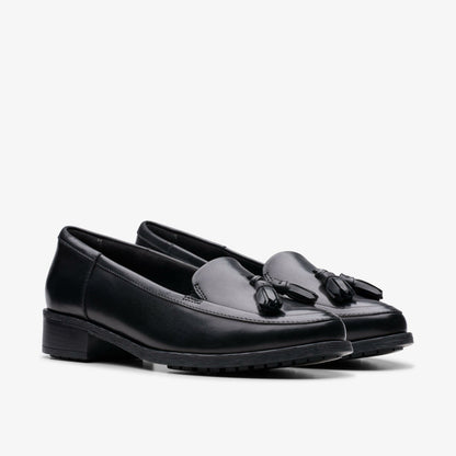 Havisham Edge Loafer Black Leather - Clarks Women