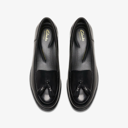 Havisham Edge Loafer Black Leather - Clarks Women