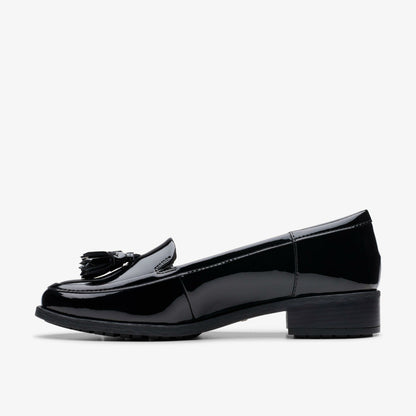 Havisham Edge Loafer Black Patent - Clarks Women