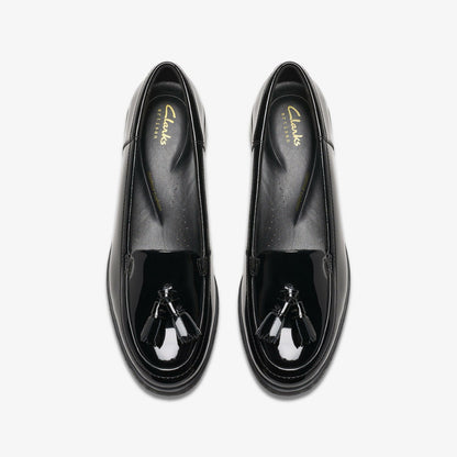Havisham Edge Loafer Black Patent - Clarks Women