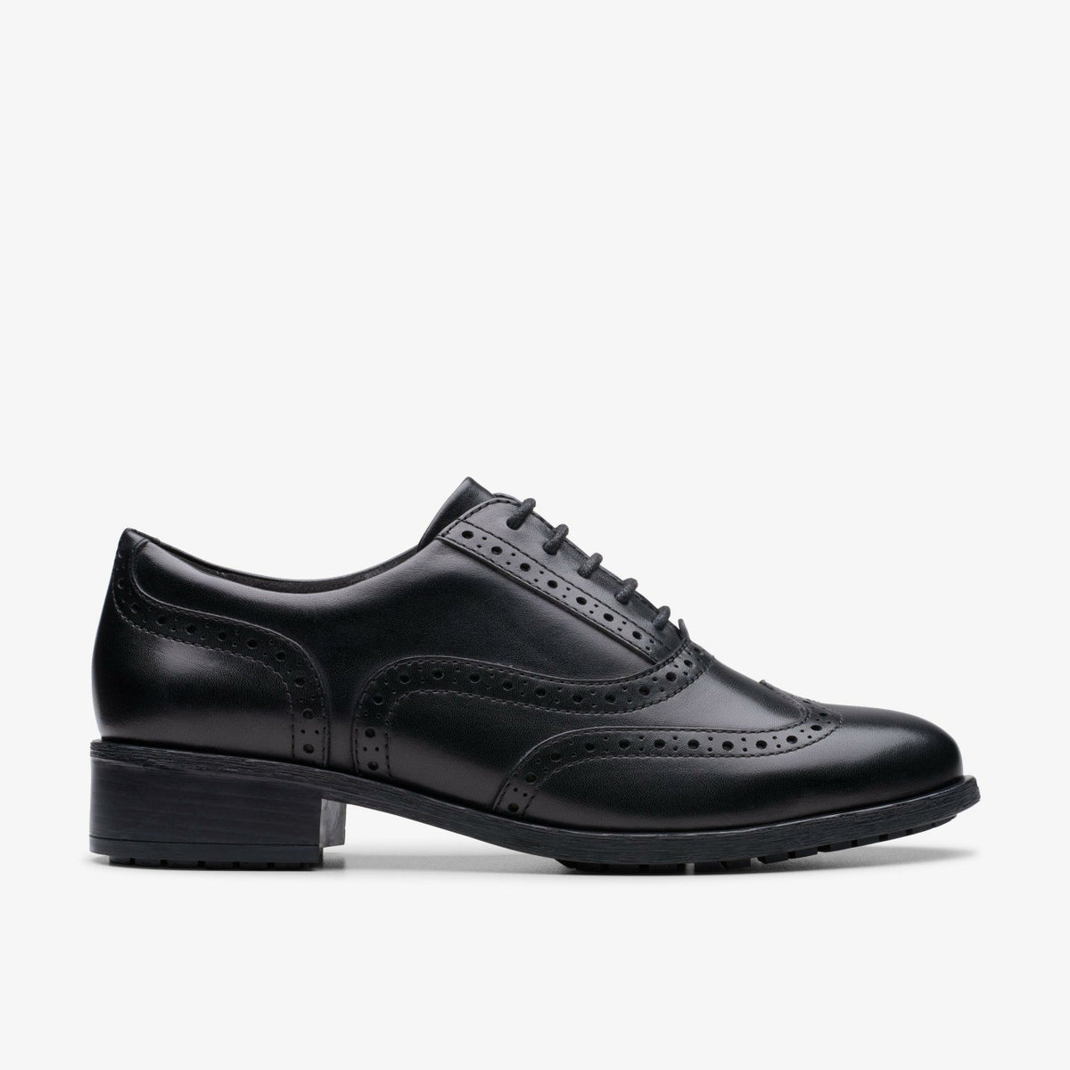 Havisham Oak Black Leather - Clarks Women