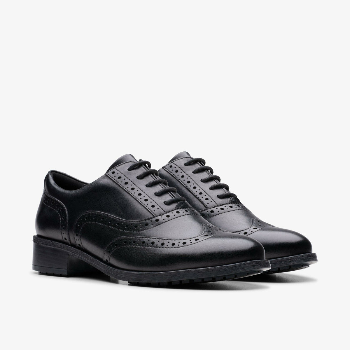 Havisham Oak Black Leather - Clarks Women
