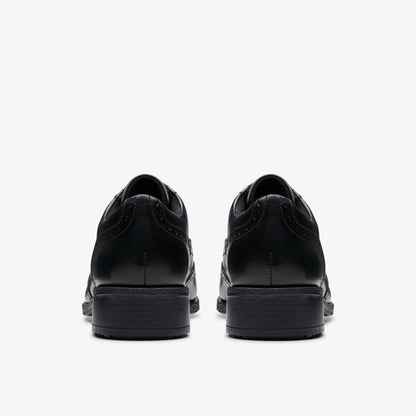 Havisham Oak Black Leather - Clarks Women