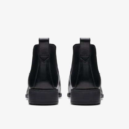 Havisham Top Ankle Boot Black Leather - Clarks Women