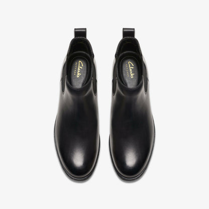 Havisham Top Ankle Boot Black Leather - Clarks Women