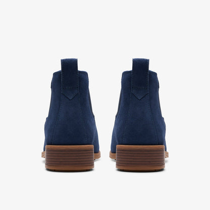 Havisham Top Ankle Boot Navy Suede - Clarks Women