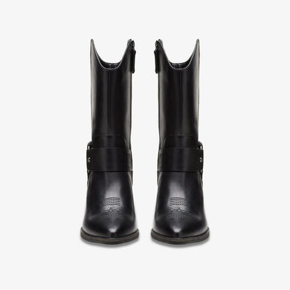 Morzine Rise Black Leather - Clarks Women