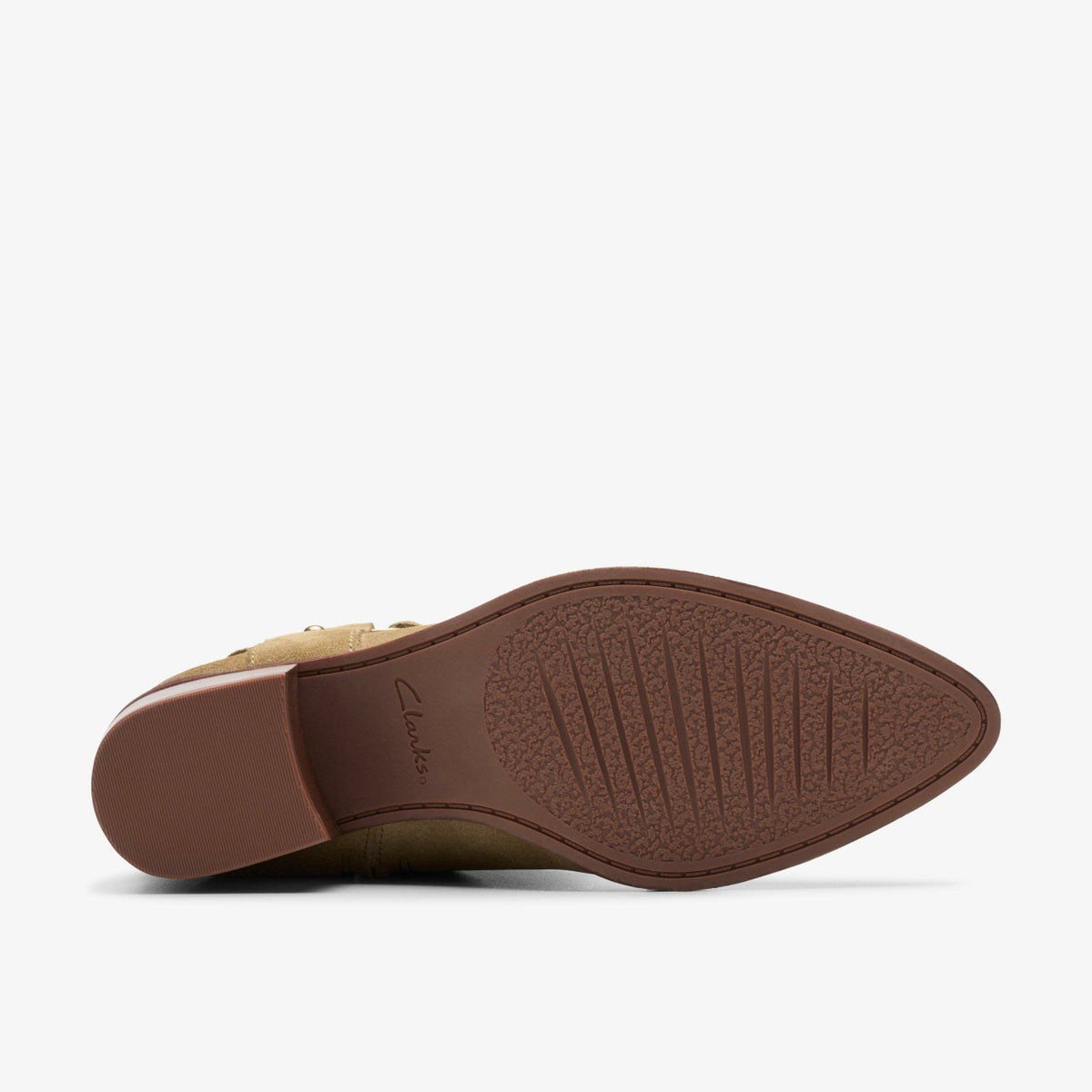 Morzine Rise Dark Sand Suede - Clarks Women
