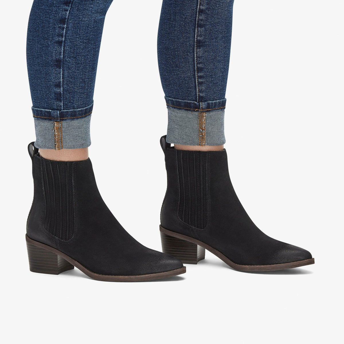 Morzine Top Ankle Boot Black Suede - Clarks Women