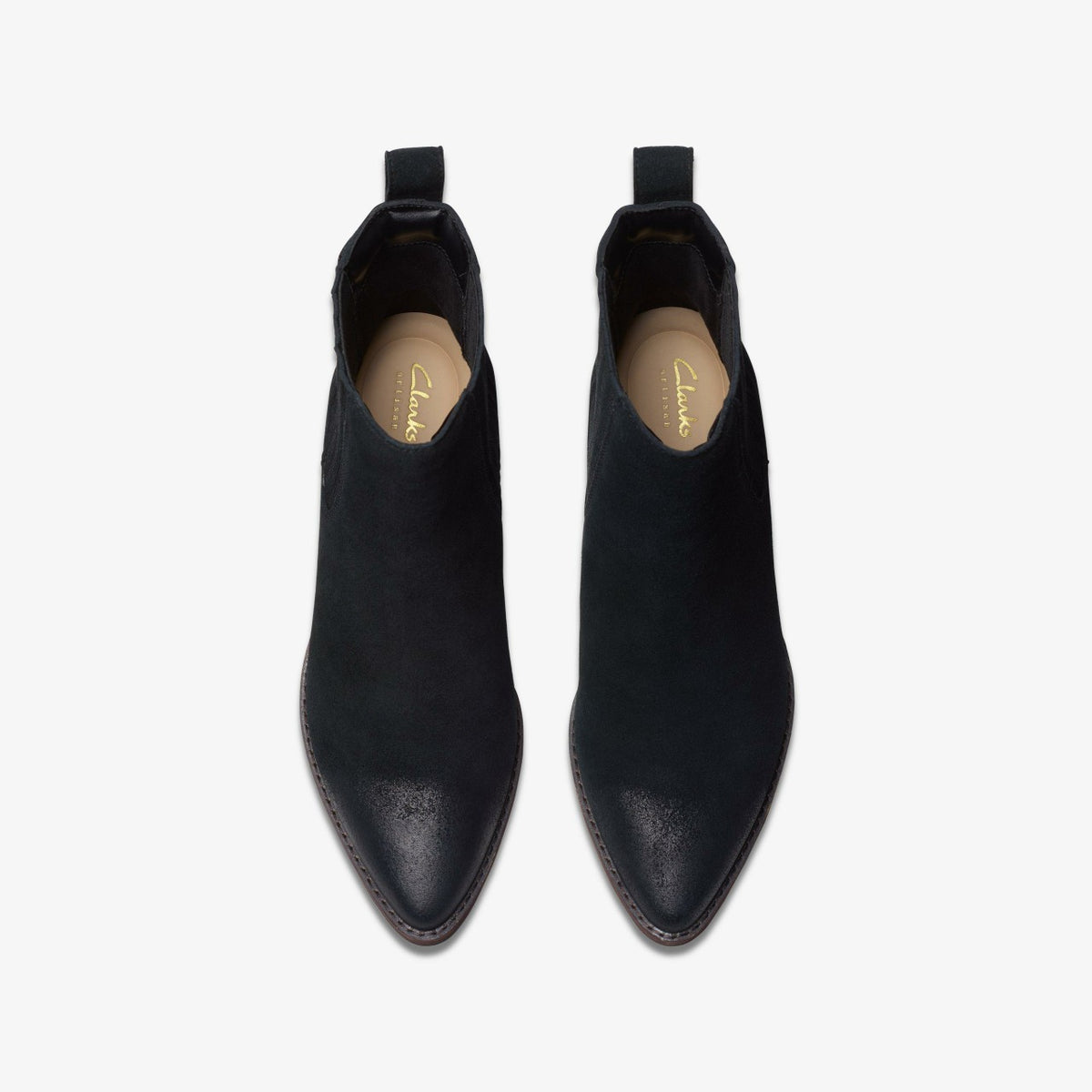 Morzine Top Ankle Boot Black Suede - Clarks Women