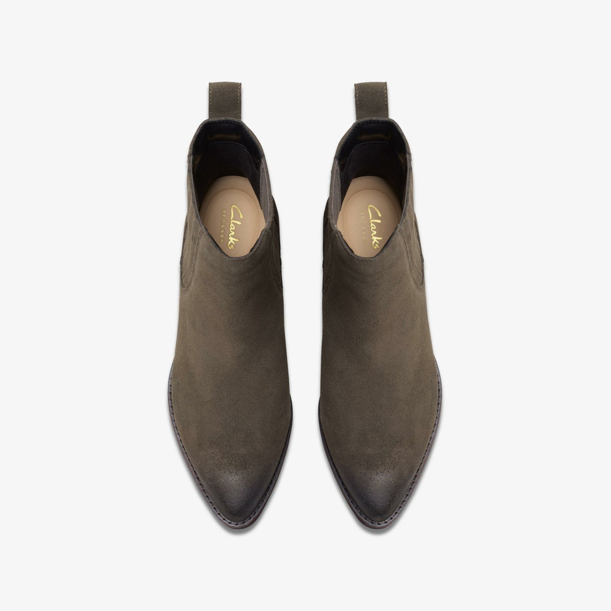 Morzine Top Ankle Boot Mole Grey Suede - Clarks Women