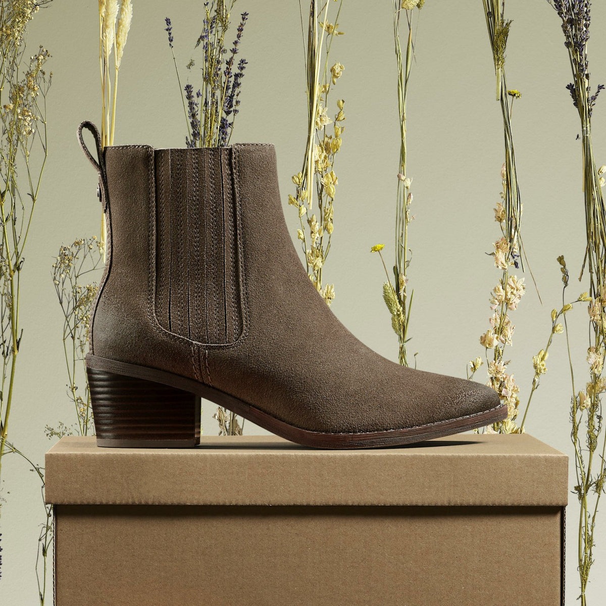 Morzine Top Ankle Boot Mole Grey Suede - Clarks Women