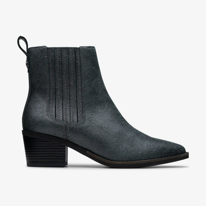 Morzine Top Ankle Boot Pewter Metallic - Clarks Women