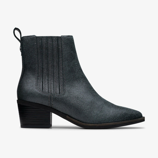 Morzine Top Ankle Boot Pewter Metallic - Clarks Women