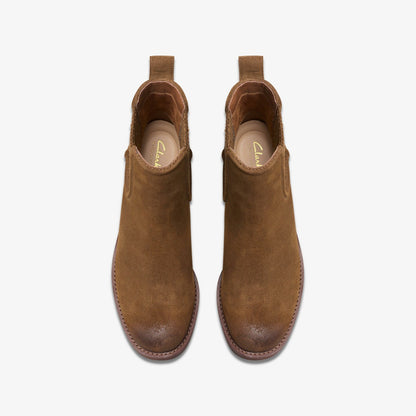 Chamberly Top Walnut Suede - Clarks Women