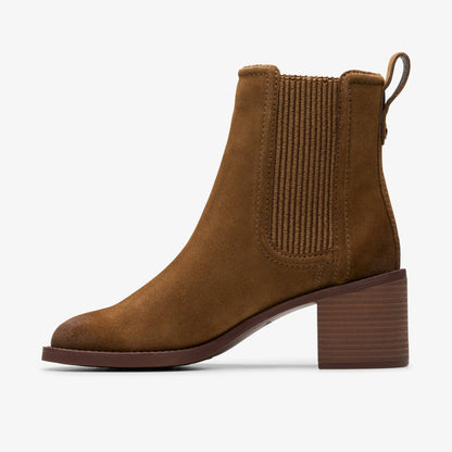Chamberly Top Walnut Suede - Clarks Women