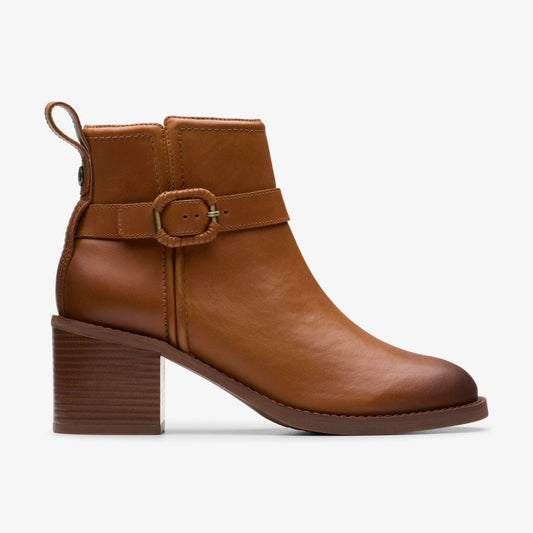 Chamberly Trim Mid Tan Leather - Clarks Women