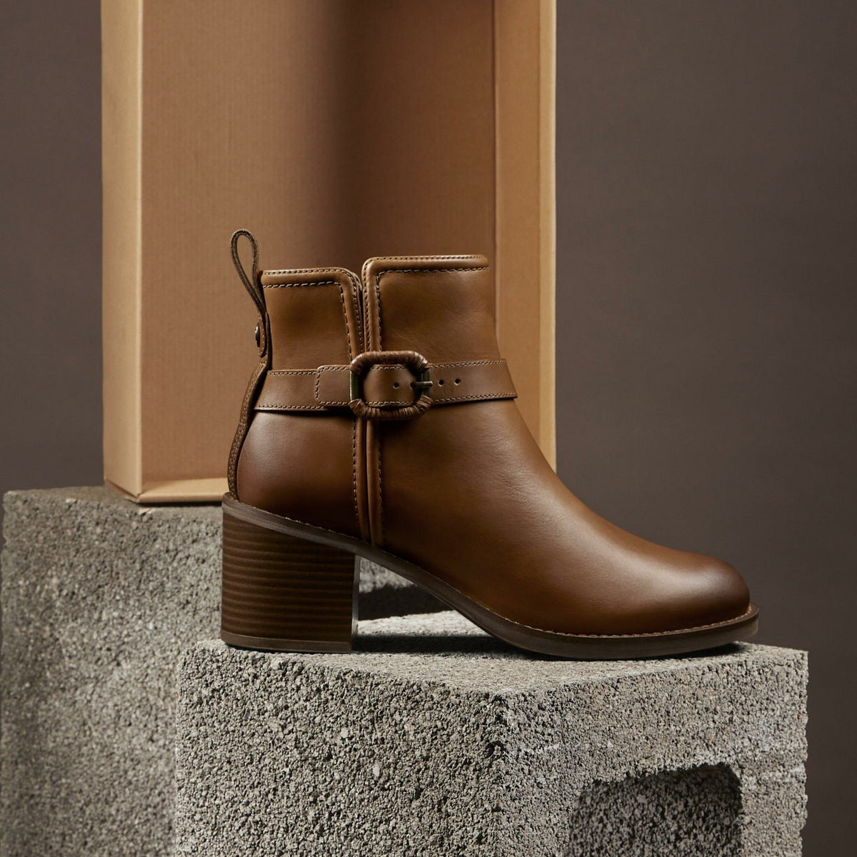 Chamberly Trim Mid Tan Leather - Clarks Women