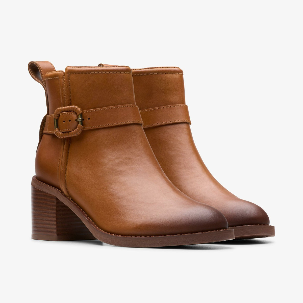 Chamberly Trim Mid Tan Leather - Clarks Women
