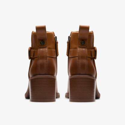 Chamberly Trim Mid Tan Leather - Clarks Women