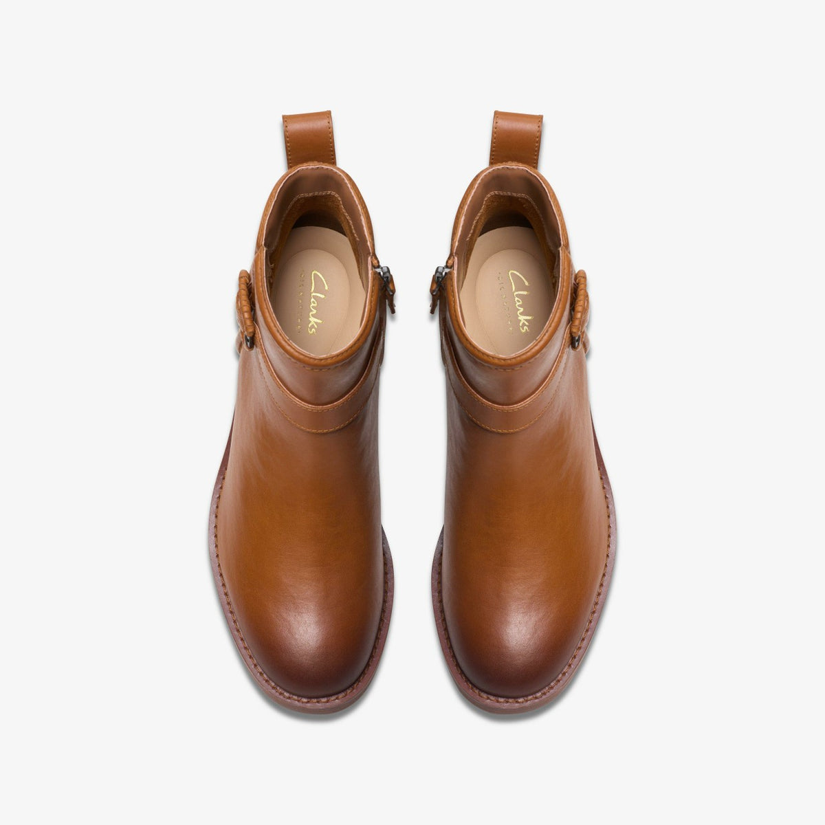 Chamberly Trim Mid Tan Leather - Clarks Women