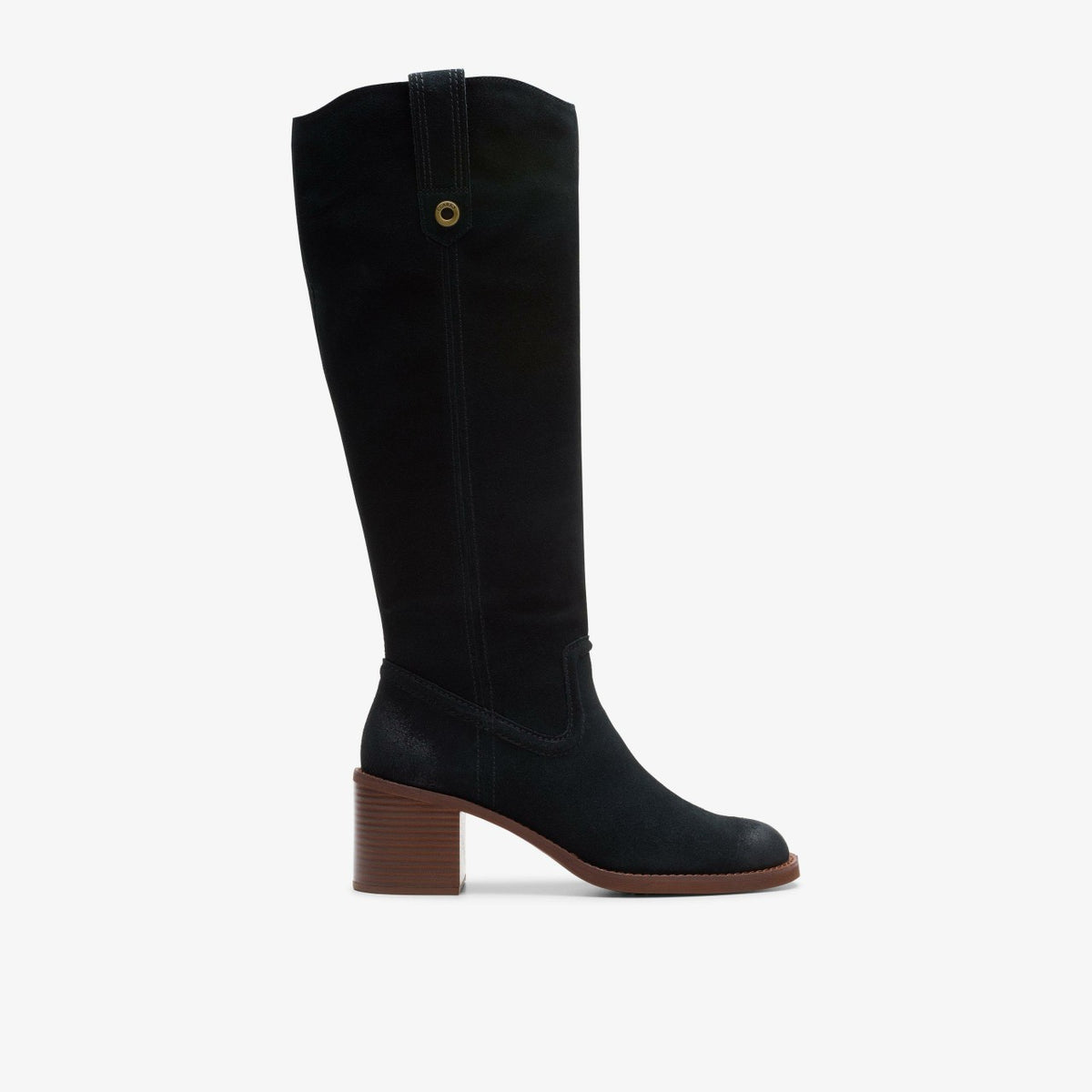Chamberly Up Black Suede - Clarks Women