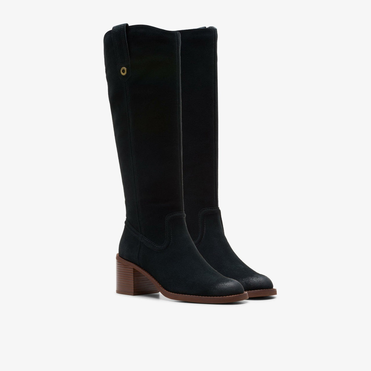 Chamberly Up Black Suede - Clarks Women