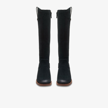 Chamberly Up Black Suede - Clarks Women