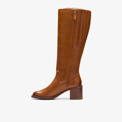 Chamberly Up Mid Tan Leather - Clarks Women
