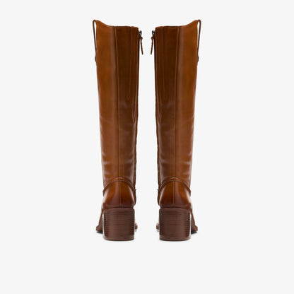 Chamberly Up Mid Tan Leather - Clarks Women