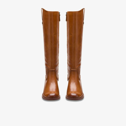 Chamberly Up Mid Tan Leather - Clarks Women