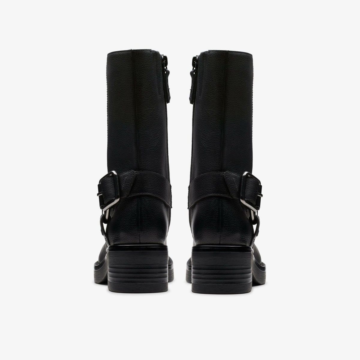 Rebelle Up Black Leather - Clarks Women