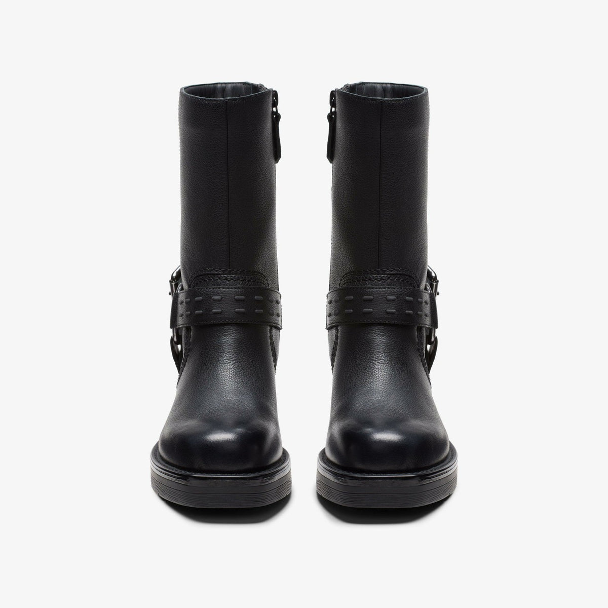 Rebelle Up Black Leather - Clarks Women