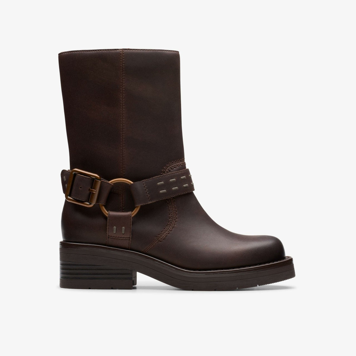 Rebelle Up Walnut Leather - Clarks Women