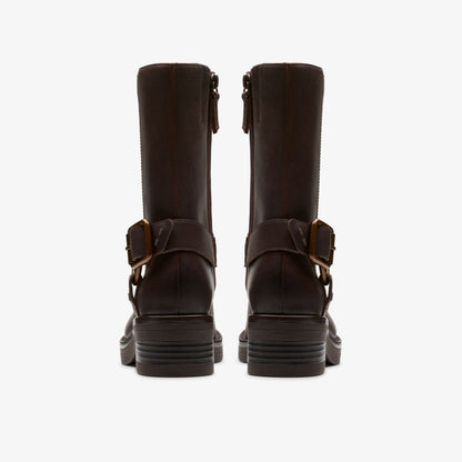 Rebelle Up Walnut Leather - Clarks Women