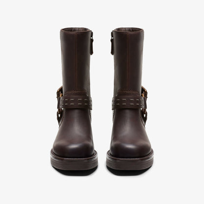 Rebelle Up Walnut Leather - Clarks Women