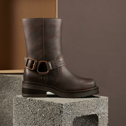 Rebelle Up Walnut Leather - Clarks Women