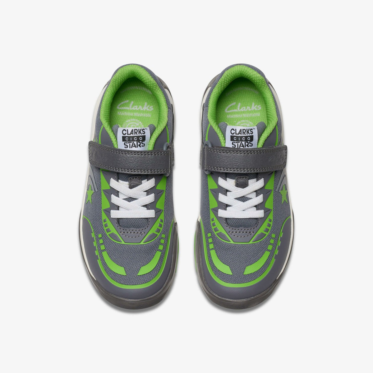 Cica Star Flex Kid Grey/Green - Clarks Kids