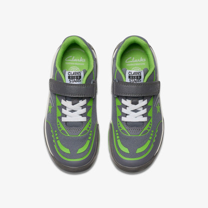 Cica Star Flex Kid Grey/Green - Clarks Kids